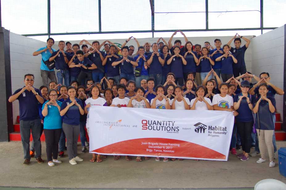 Quantity Solutions And Orion Group Partners With Habitat For Humanity Philippines