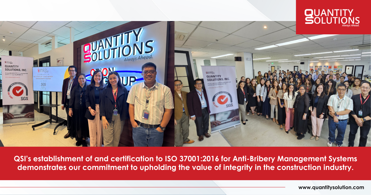 QSI 1st Surveillance Audit for ISO 37001:2016 Anti-Bribery Management Systems (ABMS)