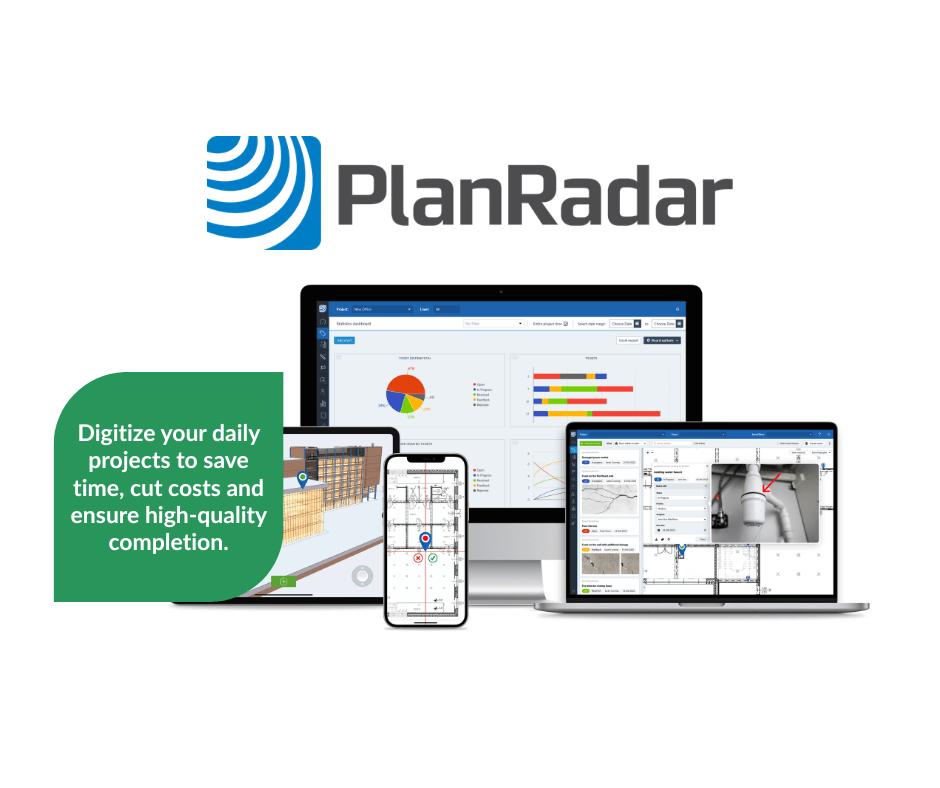 QSI project management team using PlanRadar software for construction cost tracking in the Philippines