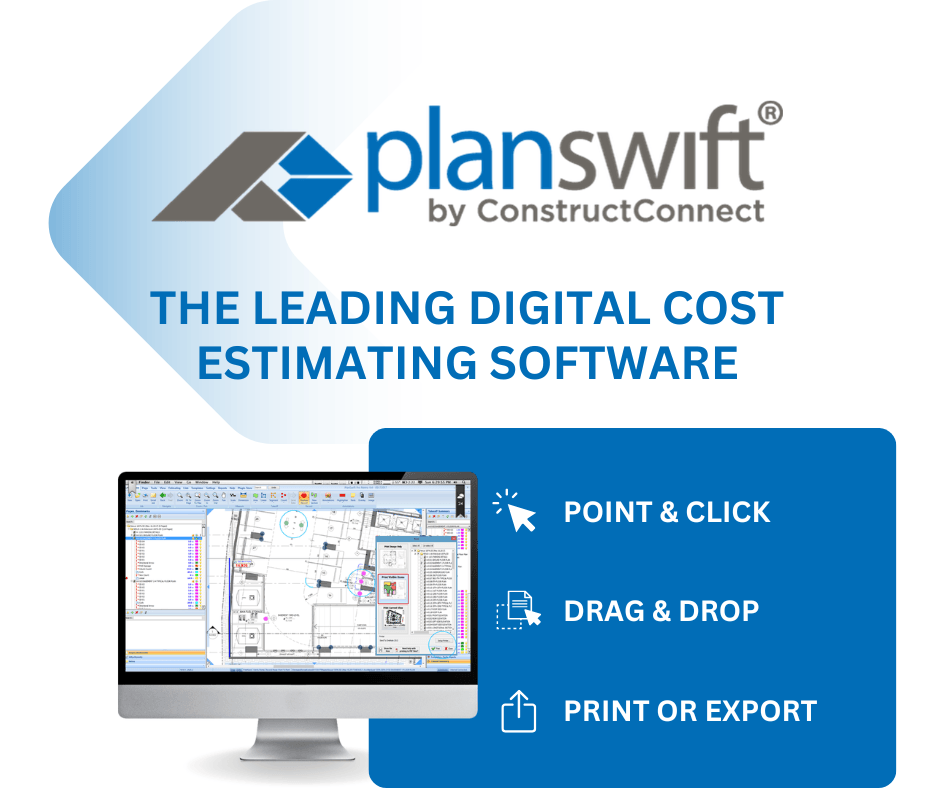 QSI project management team using Planswift software for construction cost tracking in the Philippines
