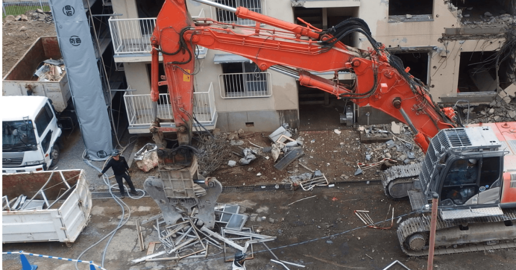 Disorganized construction site in the Philippines showing the risk of poor project management