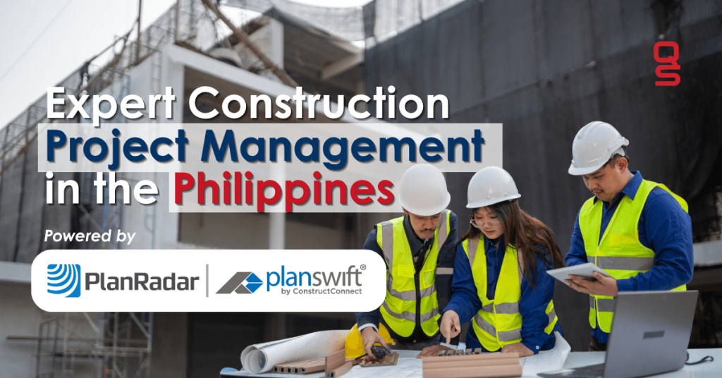 Expert construction project manager overseeing a building project in the Philippines using digital tools