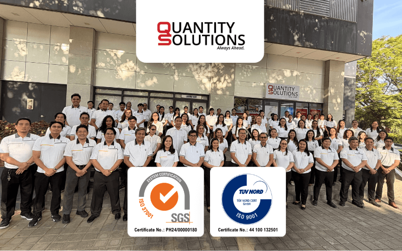Quantity Solutions Inc. — ISO 9001 and ISO 37001 certified engineering company Philippines