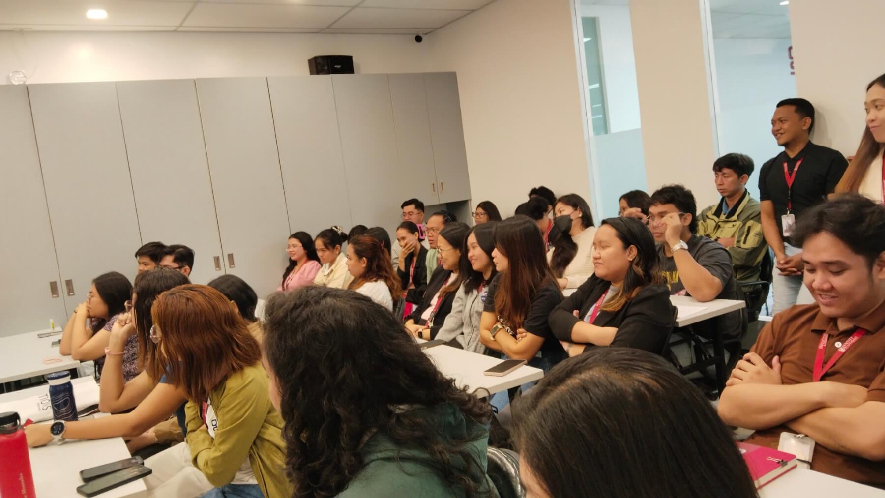 QSI employees during Maxicare Wellness Seminar at Quantity Solutions Inc.
