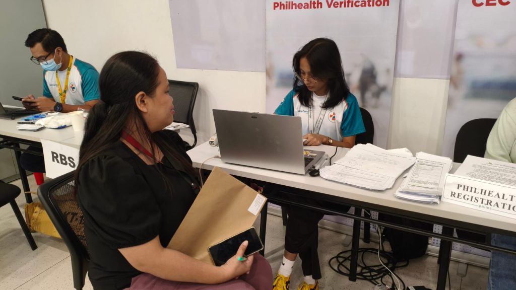 QSI employees during PhilHealth Yakap consultation
