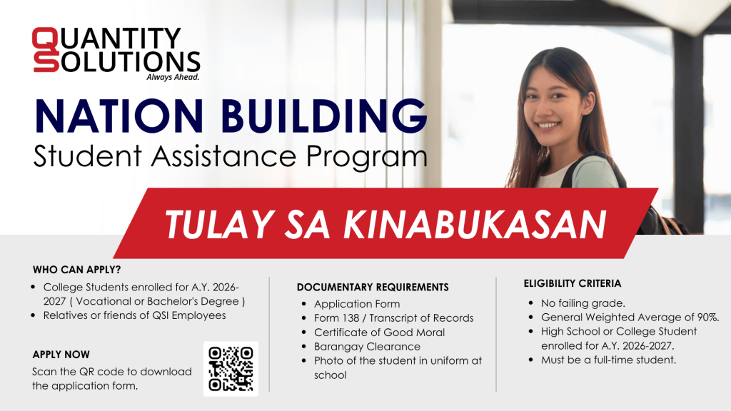 QSI Program: Tulay Sa Kinabukasan (Student Assistance Details and Information)