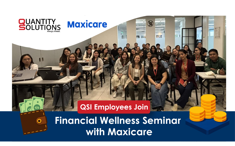 QSI employees attend a financial wellness seminar at the QSI Training Room
