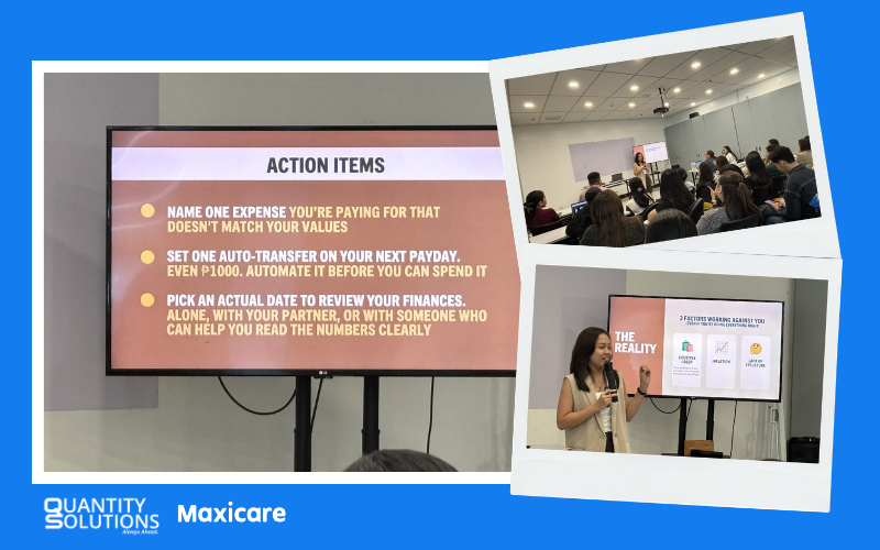 Financia Wellness Seminar with QSI Employees in partnership with Maxicare at QSI Training Room
