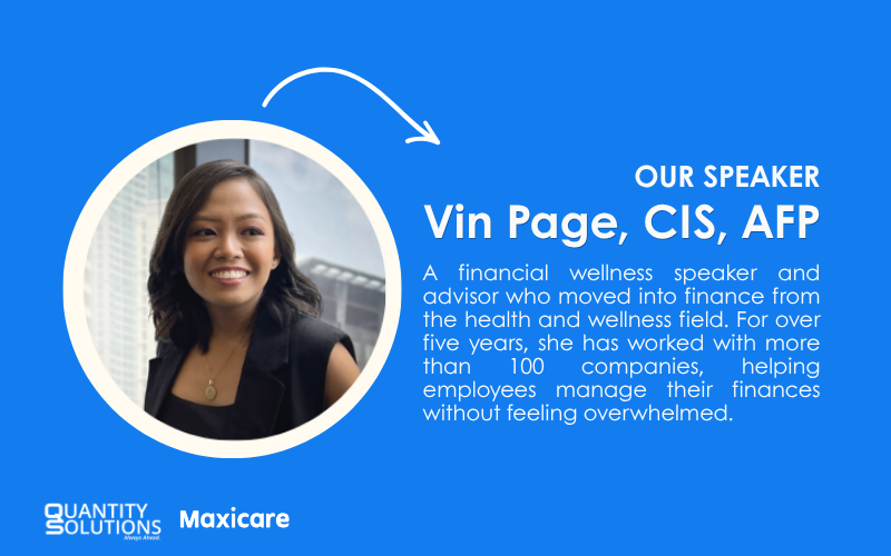 Ms. Vin Page as the Speaker during the Financial Wellness Seminar