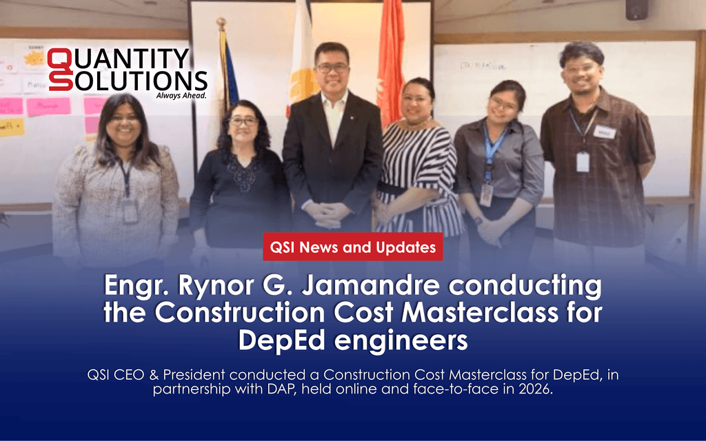 Engr. Rynor G. Jamandre conducting the Construction Cost Masterclass for DepEd engineers